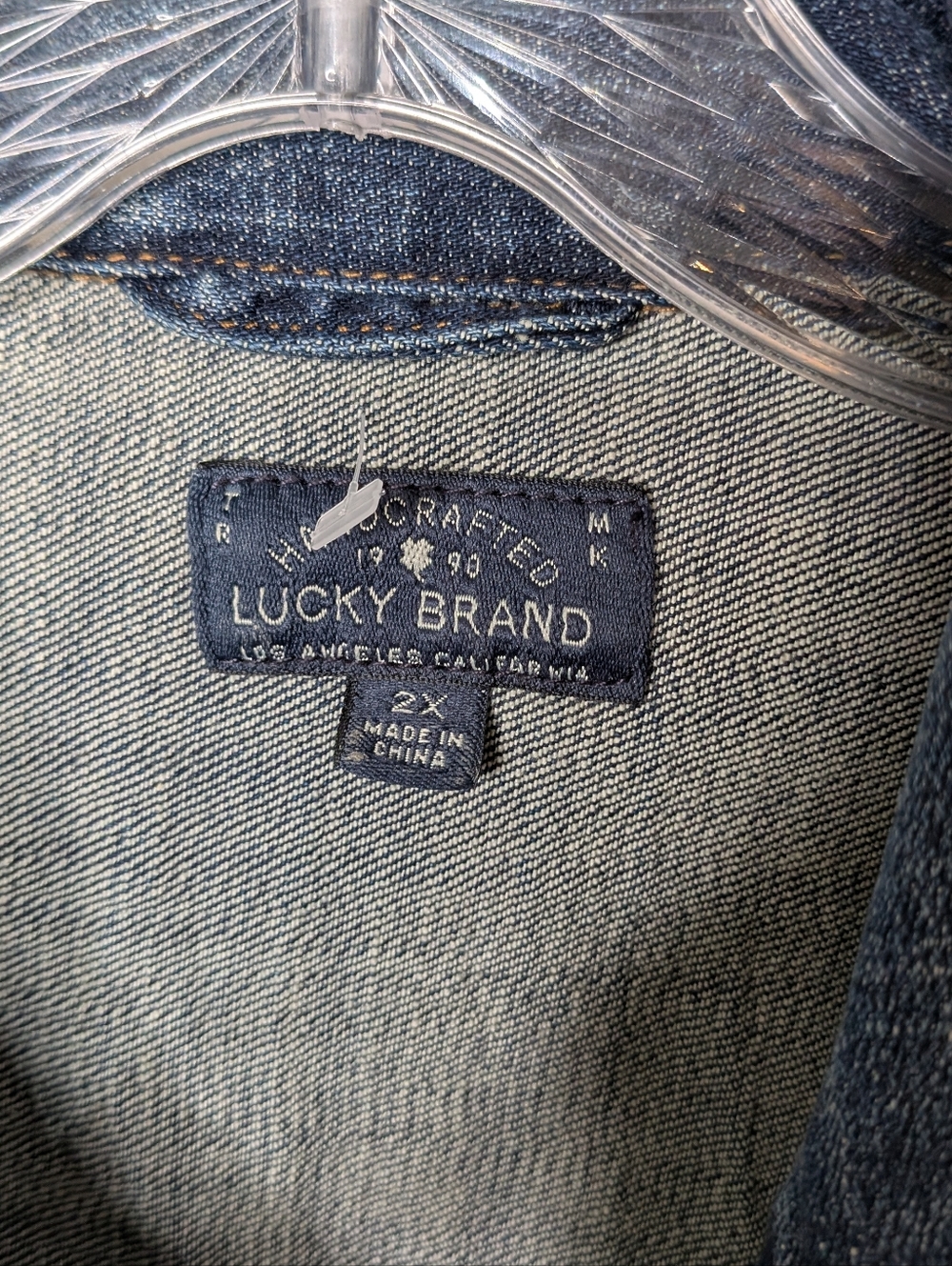 Lucky Brand Women's Blue Denim Jacket with Embroidered Patches - Picture 5 of 5